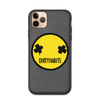 Yellow Smiley Biodegradable Phone Case - Dirty Habits