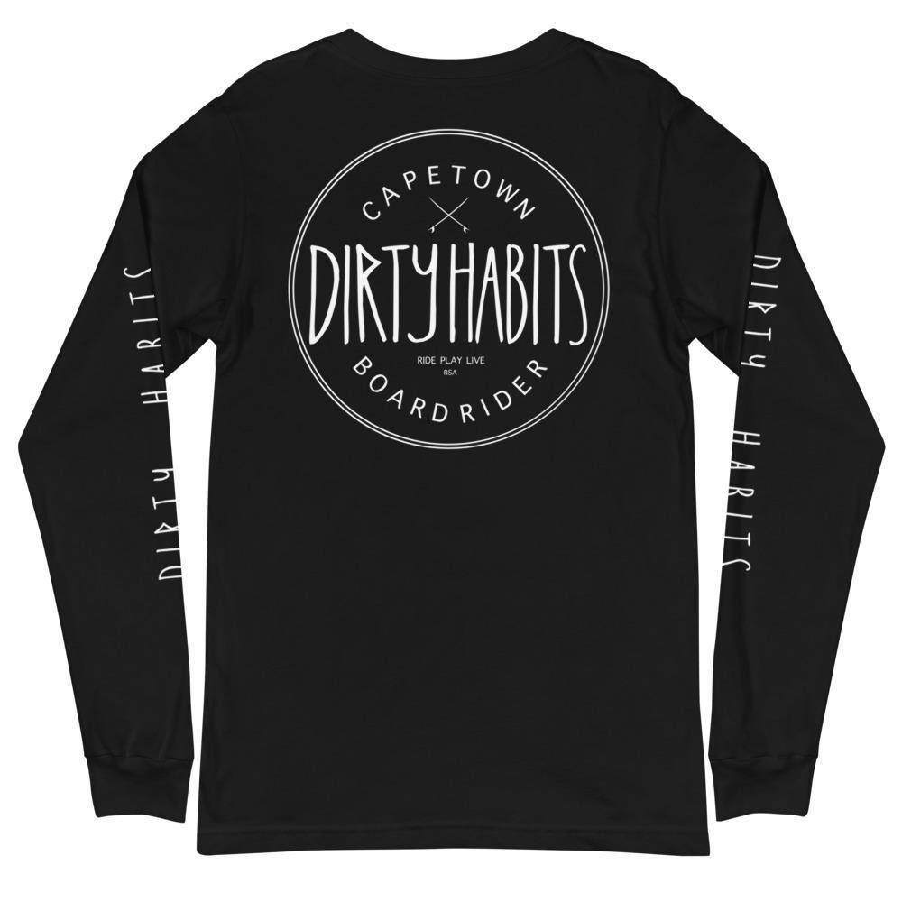 Classic Boardriders Long Sleeve T-Shirt Black - Dirty Habits