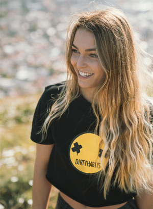 Smiley Face Logo Tee - Dirty Habits