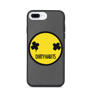 Yellow Smiley Biodegradable Phone Case - Dirty Habits