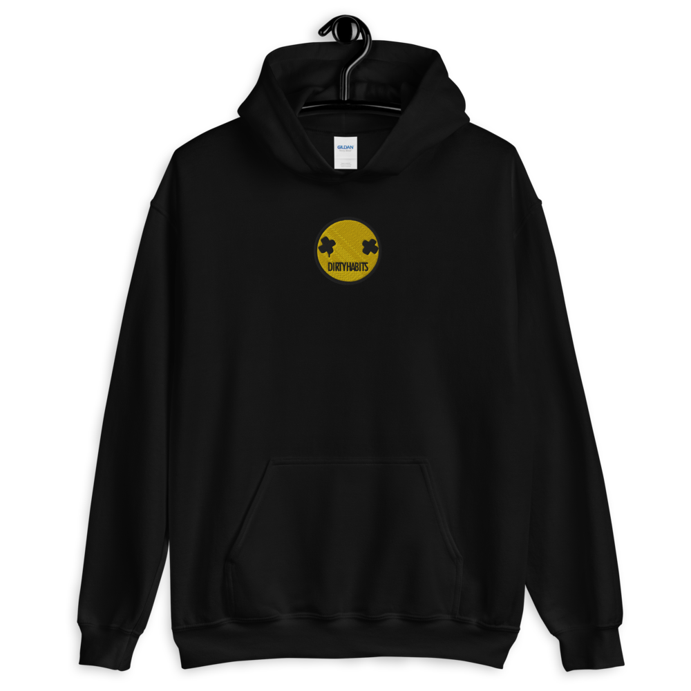 Embroided Face Hoodie - Dirty Habits