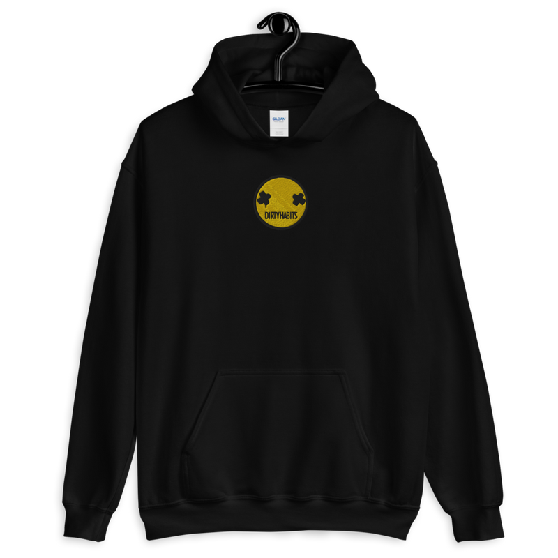 Embroided Face Hoodie - Dirty Habits