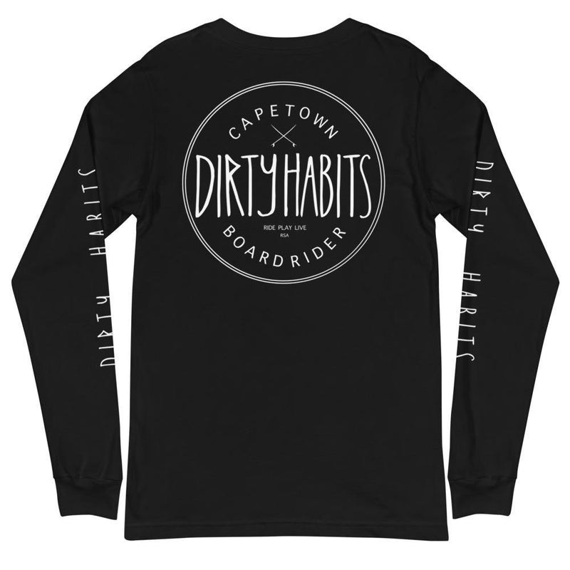 Classic Boardriders Long Sleeve T-Shirt Black - Dirty Habits