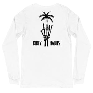 Dead Paradise Long Sleeve T-Shirt White - Dirty Habits